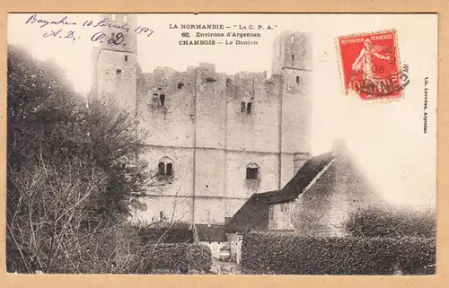 CPA Chambois, Le Donjon, gel. 1908