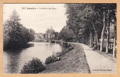 CPA Josselin, La Riviere de l'Oust, ungel.