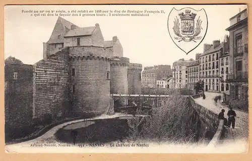 CPA Nantes, Le Chateau de Nantes, ungel.