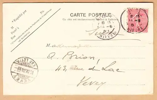 CPA Nevers, Le Palais Ducal, gel. 1904