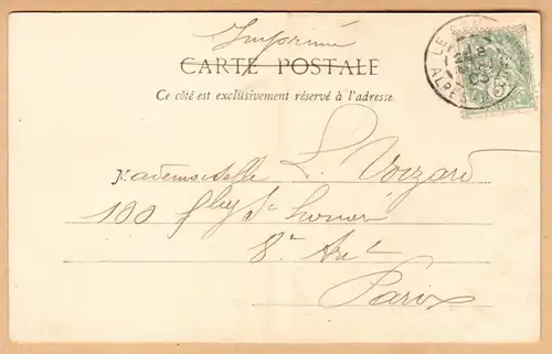 CPA Cannes, Chateau de Honorat, gel. 1903