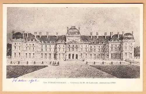 CPA La Ferte Vidame, Chateau de M. de Lochde, gel. 1902