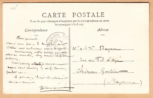 CPA Angers, Le Chateau, Vue d'ensemble, gel. 1905