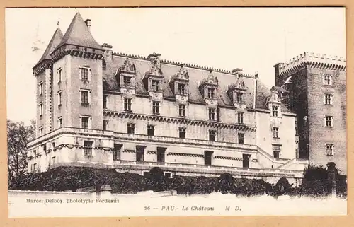CPA PAU, Le Chateau, gel. 1941