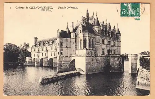 CPA Chenonceaux, Chateau, Facade Orientale, gel.