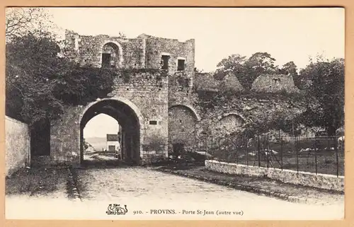 CPA Provins, Porte Saint-Jean, engl. 1909