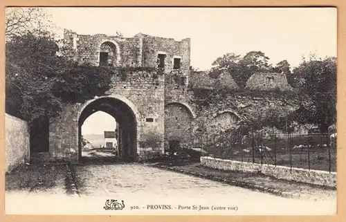 CPA Provins, Porte Saint-Jean, gel. 1909