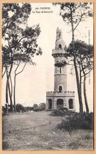 CPA Paimpol, La Tour Kerroc'h, gel. 1909
