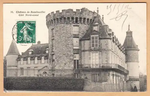 CPA Rambouillet, Le Chateau, Cote Nord-ouest, gel.