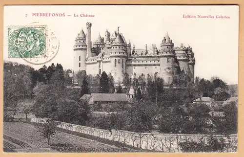 CPA Pierrefonds, Le Chateau, gel.
