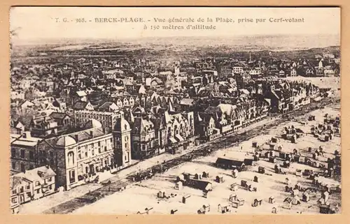 CPA Berck-Plage, Vue generale de la Plage en gel. 1925