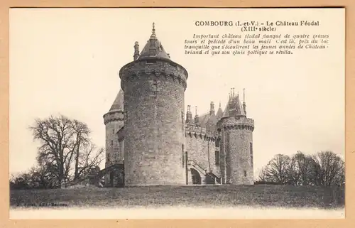 CPA Combourg, Le Chateau Feodal, ungel.
