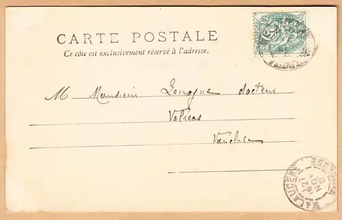 CPA Vaison, Le Clocher et le Chevet de la Cathédrale, gel. 1903