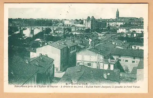 CPA Montauban, Panorama pris de l'Eglise de Sapiac, engl. 1931