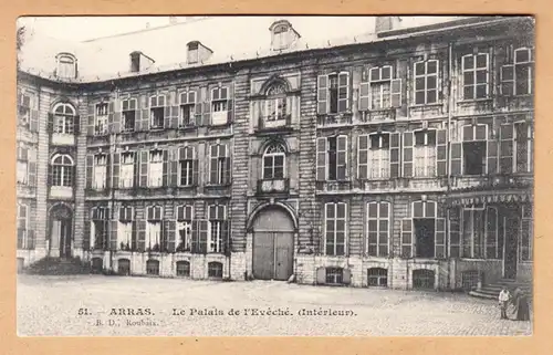 CPA Arras, Le Palais de l'Eveche, gel.