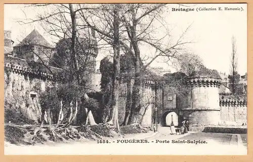 CPA Fougeres, Porte Saint-Sulpice, gel.