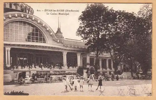 CPA Evian-les-Bains, Le casino Municipal, gel. 1926
