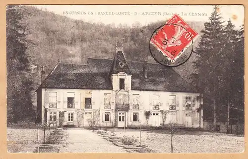 CPA Arcier, Le Chateau, gel. 1910