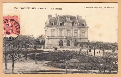 CPA Nogent sur Marne, La Mairie, gel. 1906