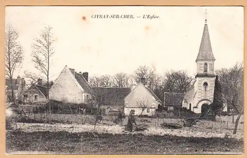 CPA Civray, L'Eglise, gel.1904