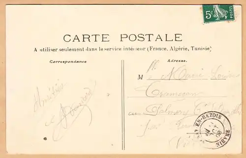 CPA Poules les Eaux, Les Daims, englouti 1908