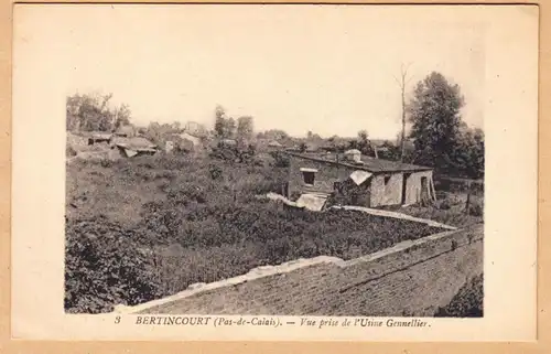 CPA Bertincourt, Vue prise de l'Usine Gennelier, ungel.