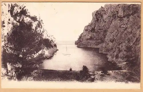 CPA Baie de Cassis, Calanque, gel. 1923