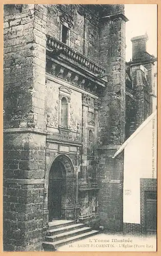 CPA Saint Florentin, L'Eglise, ungel.
