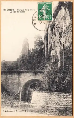 CPA Crémieu, Gorges de la Fusa, Le Pin de Sucre, gel.