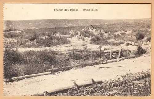 CPA Hultebise, Chemin des Dames, gel. 1925