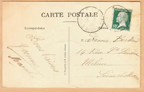 CPA Hurtebise, Chemin des Dames, gel. 1925