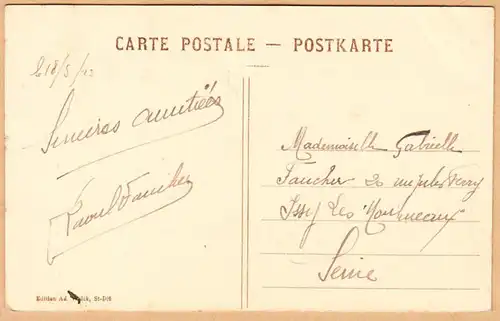 CPA Curiosites et Merveilles de l'Alsace-Lorraine, Château d'Andlau, engl. 1913