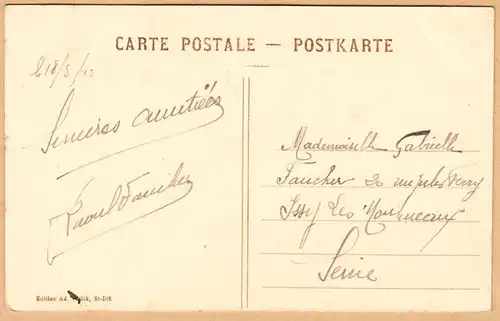 CPA Curiosites et Merveilles de l'Alsace-Lorraine, Chateau d'Andlau, gel. 1913