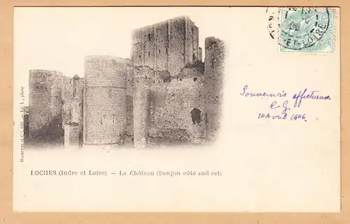 CPA Loches, Le Château, en 1906