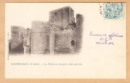 CPA Loches, Le Château, gel. 1906