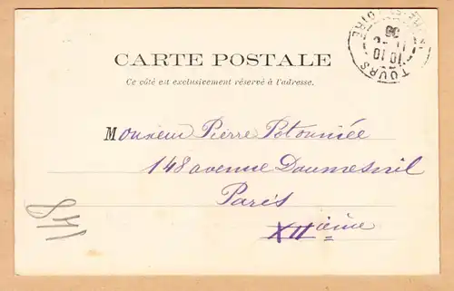 CPA Loches, Le Château, gel. 1906