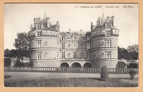 CPA Lude, Le Chateau, Facade sud, ungel.