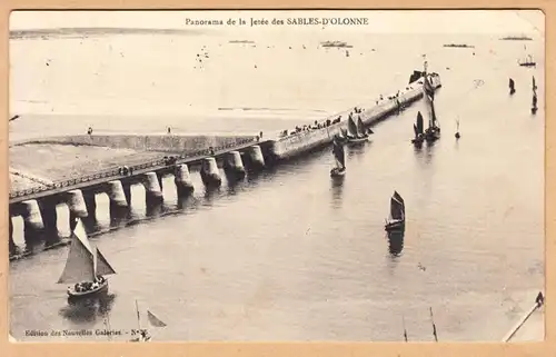 CPA Sables D'Olonne, Panorama de la Jeree, englout 1910