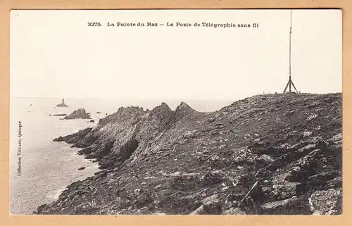 CPA La Pointe du Raz, Le Poste de Télégraphie sans fil, ohnl.