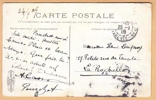 CPA Bordeaux, Le Pont de Pierre, gel. 1909