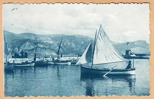 CPA Au Cap-Ferrat, Le Port de Saint-Jean, gel. 1923