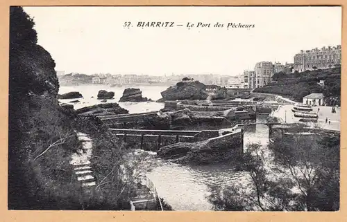 CPA Biarritz, Le Port des Pechers, engl. 1933