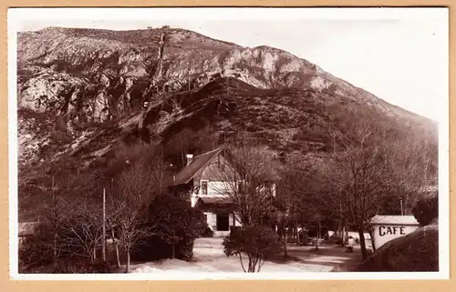 CPA Lourdes, Funiculaire du Pic du Jer Gare du bas, gel. 1935