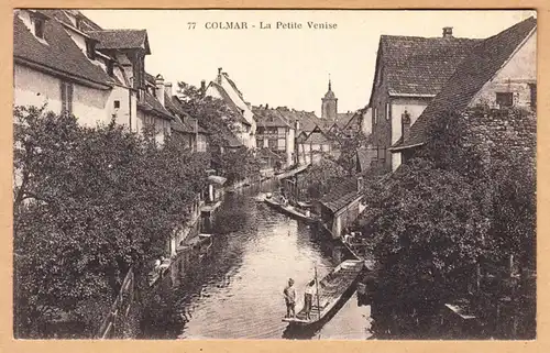 CPA Colmar, La Petite Venise, ungel.