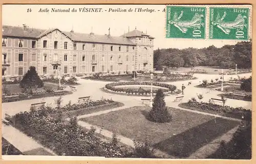 CPA Asile National du Vesinet, pavillon de l'Horloge, unhil.