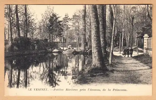 CPA Le Vésinet, Petites Rivieres presentes l'Avenue de la Princesse, ohn.