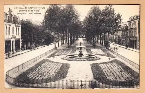 CPA Montluçon , Avenue de la Gare, ohne.