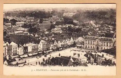 CPA Beauvais, Panorama pris de la Cathedrale, ungel.