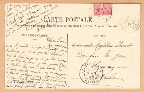 CPA Castres, Rive droite, La Portanelle, gel. 1905