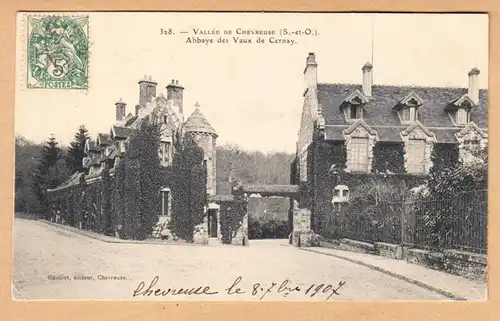 CPA Vaux de Cernay, Vallée de Chevreuse - Château de l'Abbaye de Cernay, gel. 1907